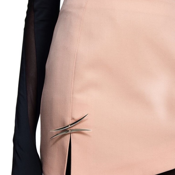 Mugler x HM wool skirt pink US18 - Picture 4 of 9